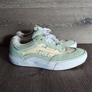 Vans Wayvee Brighton Zeuner Pastel Green Sneakers 7.5 Men 9 Women